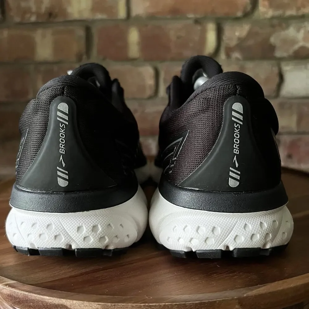 Brooks Ghost 13 Womens Size 9 Black White Neutral Cushion Running Shoes Sneakers
